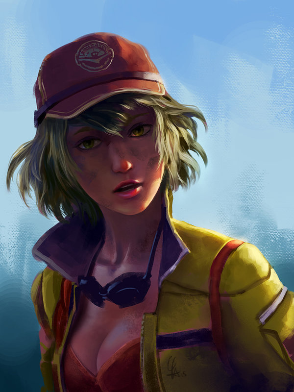 Mechanic girl (FF XV Fanart) by cloudintrousers 