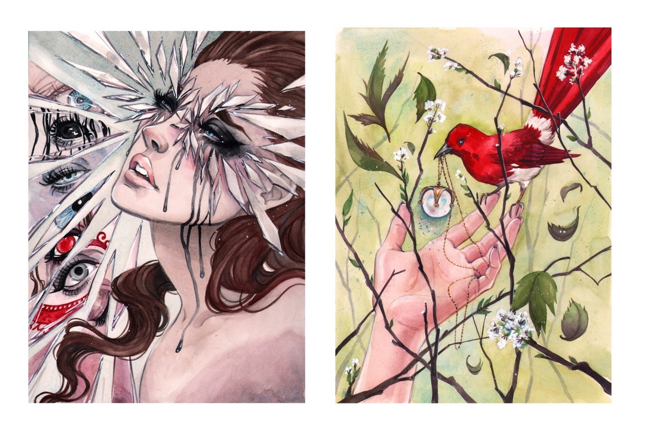 carlationsart:  Chapter Art for Blue Eyes and the Beastling By Carla Wyzgala For