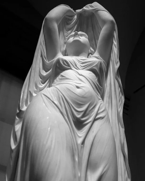 godsillence: “Undine rising from the waters&quot; - marble statue by Chauncey Bradley Ives