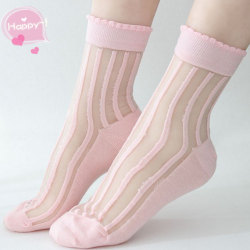 littlealienproducts:  Pink Lace Socks //