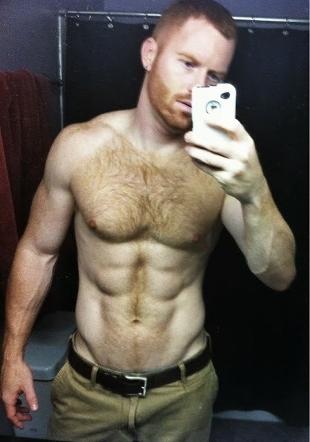 jacktwister: HOT FURRY GINGER SELFIE. YUM! Oh damn, he is hot!