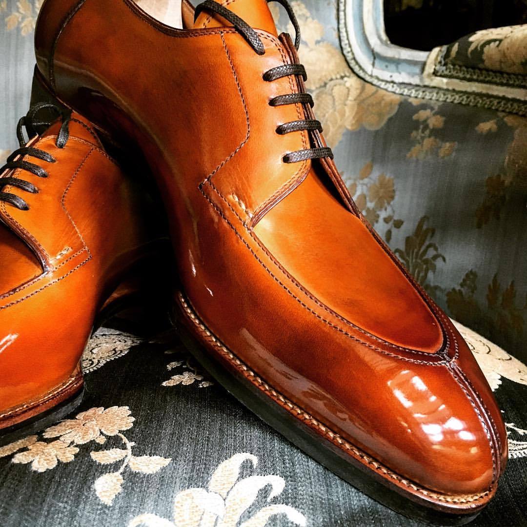 bluscuro, Split-toe Derby…… @saintcrispins excellence.