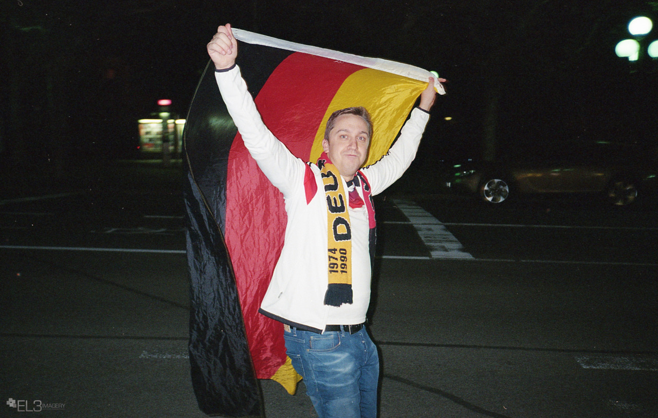 World Cup Celebration in Wiesbaden Germany after winning the World Cup