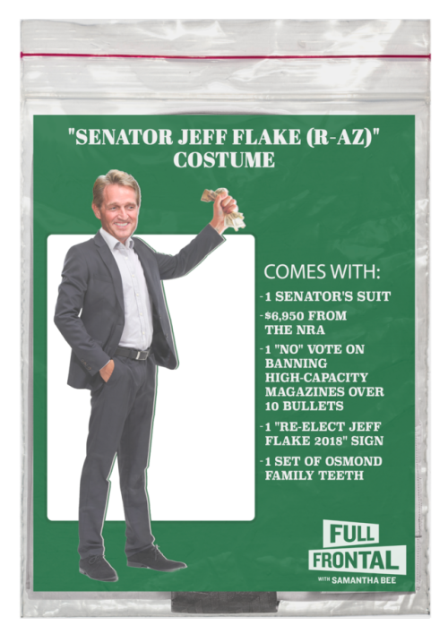 This year’s #SpookiestHalloweenCostume is #BoughtNRASenator. Collect all eight!