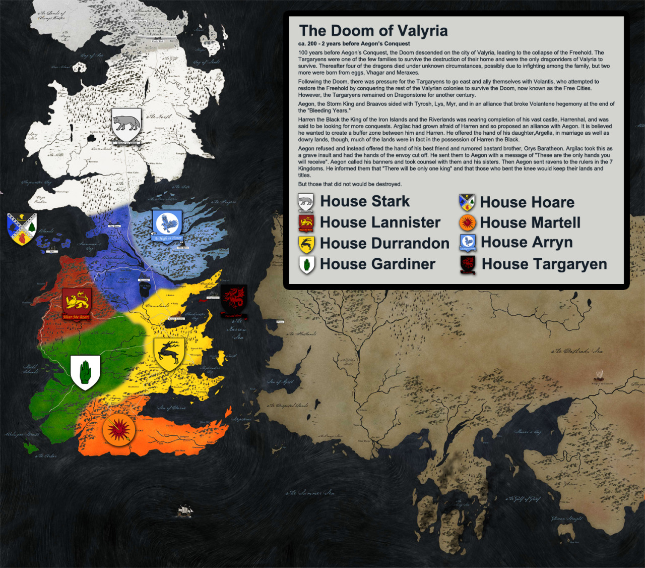 pumpkinkitten:  iamnotdoingshittoday:  A Mapped History of A Song of Ice and Fire