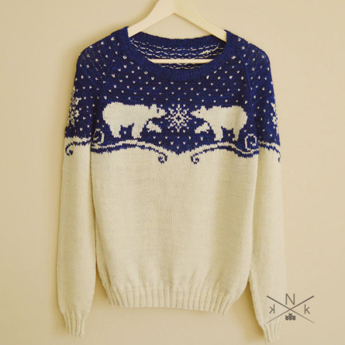 Polar Bear Sweater pattern is now up on Ravelry!More sizes are coming