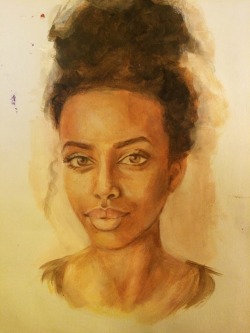 fyblackwomenart: behrsy:  started a painting