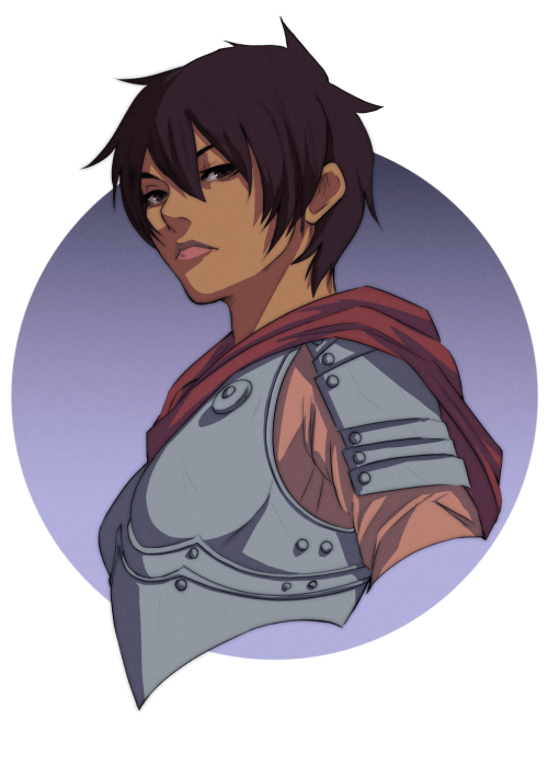 Here’s the finished Casca! Decided to use a cell-shaded style for this one! Huge time saver co