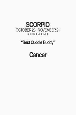 zodiacspot:  Which sign is your best cuddle