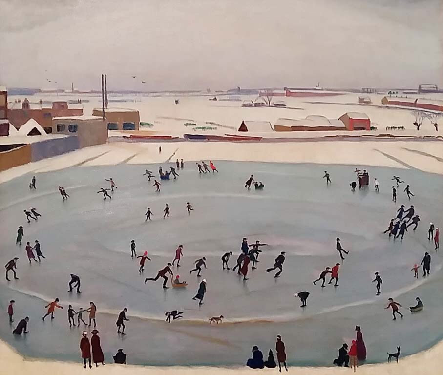kundst:Johan van Hell (NL 1889-1952) The skaters (1919)