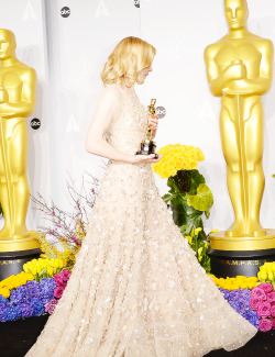 laurensbacall:  Cate Blanchett - 86th Annual Academy Awards Press Room