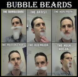 tastefullyoffensive:  Bubble Beards by ArBrTrR