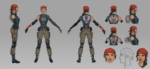 Some Fortune concept art from Agents of Mayhem.