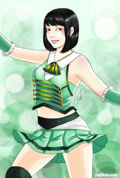 Oh hooray, I finally did something in color again! Requested by an Ice Ribbon fan on Twitter! It’s K