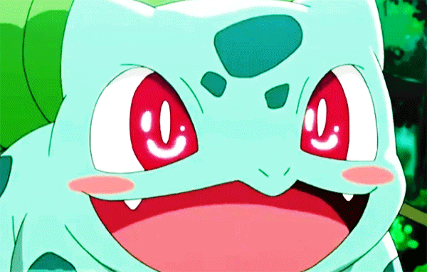 waterrflower:bulbasaur seeing ash again! &lt;3 &lt;3 &lt;3