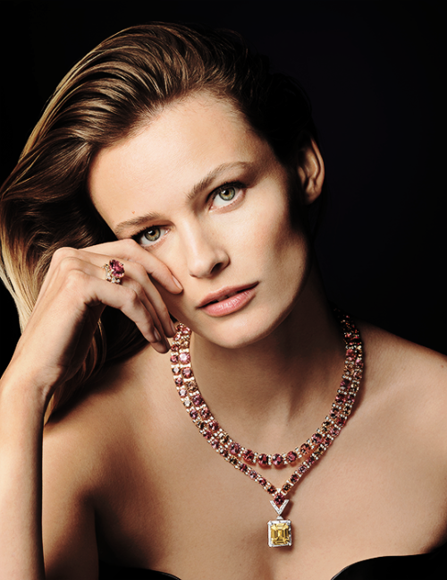 Edita Vilkeviciute photographed for Louis Vuitton High Jewelry.