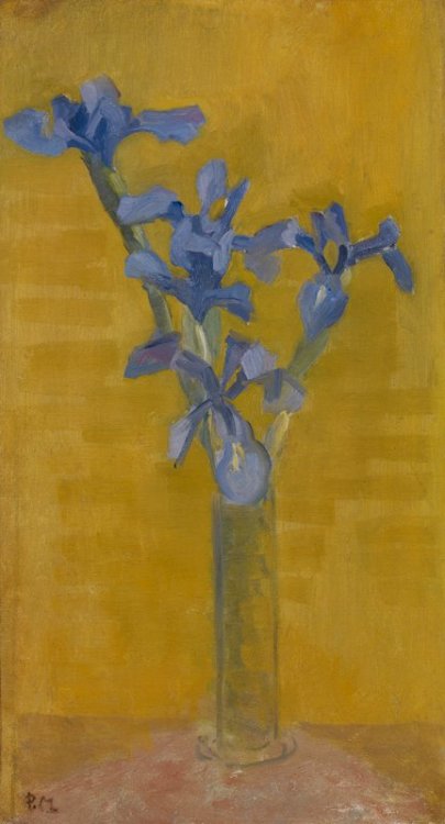 artist-mondrian: Irises, Piet Mondrian, c. 1910, Minneapolis Institute of Art: PaintingsVase of iris