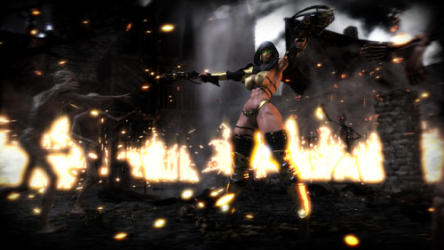 zz2tommy:  Just felt like making this shot - Sam, demonslayer. Post-processed vs. raw file. Full-Res HereMay or may not become a full set.MY AFFECT3D RELEASES