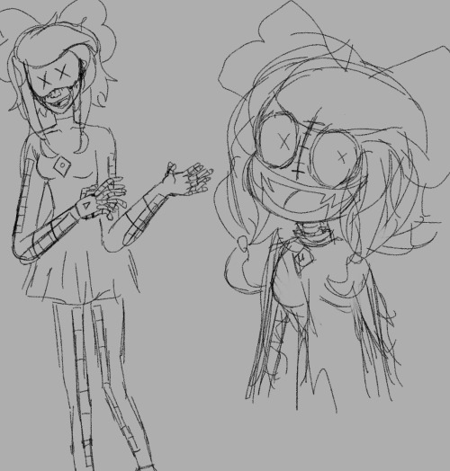 Really Quickly Um Heres A Drone Prototype Tessa Au Sketch Erm! I Will Explain More Later But Basically