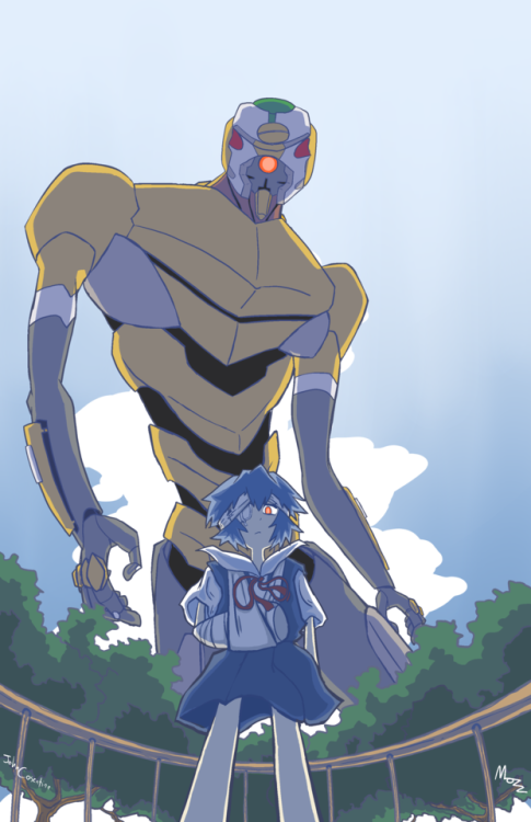 Rei and Eva-00