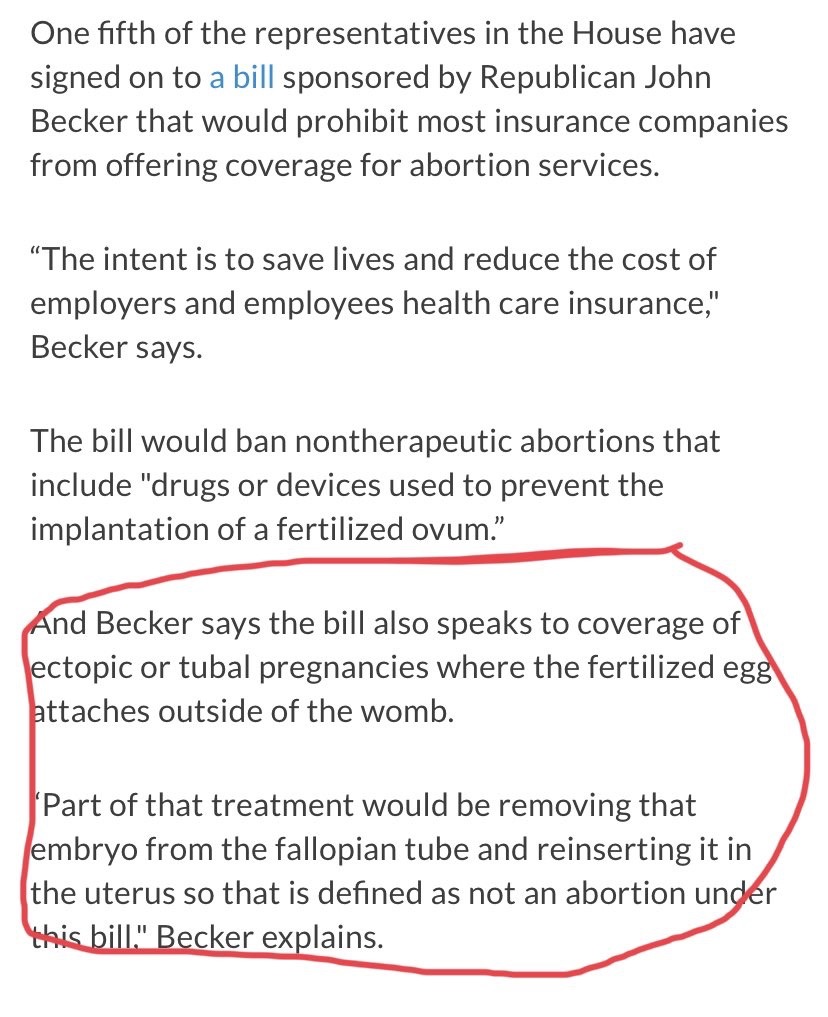 biokitty: e-v-roslyn:  s-leary:   rohie:  we’re in hell and it’s only going to get worse.  The bill also requires ectopic pregnancies to be re-implanted in the uterus—a medical procedure that doesn’t exist. [image source]   Jesus Christ  So: This