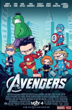 dcu:  Marvel at Midnight courtesy of skottieyoung:  SDCC Exclusive Avengers movie poster. 