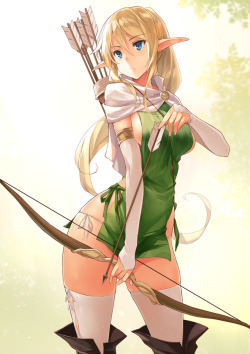 rarts:Elf girl Tuka Luna Marceau (Gate: Thus the JSDF Fought There anime art) [by Kekemotsu]