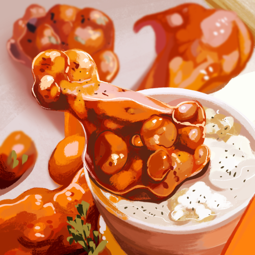 incaseyouart:Some more digital paintings of edibles~