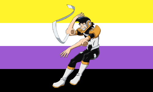 Hanta Sero from My Hero Academia is nonbinary! (requested by @25-worms-in-a-trenchcoat)