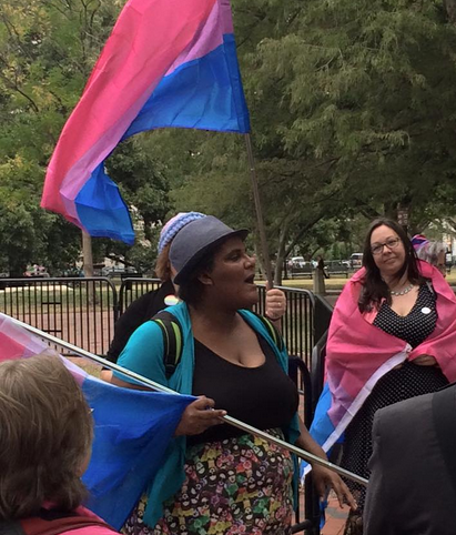 bi-trans-alliance:  September 21, 2015:  Impromptu bi rally at the White House during Bi Awareness Week.  