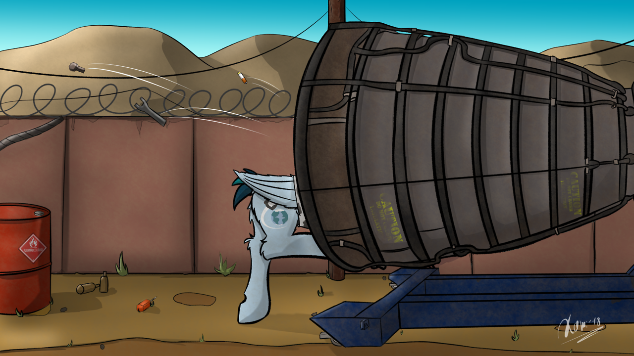 kamithepony: “FOR BUCKS SAKE! I have to weld it again!”  I finally did it. I