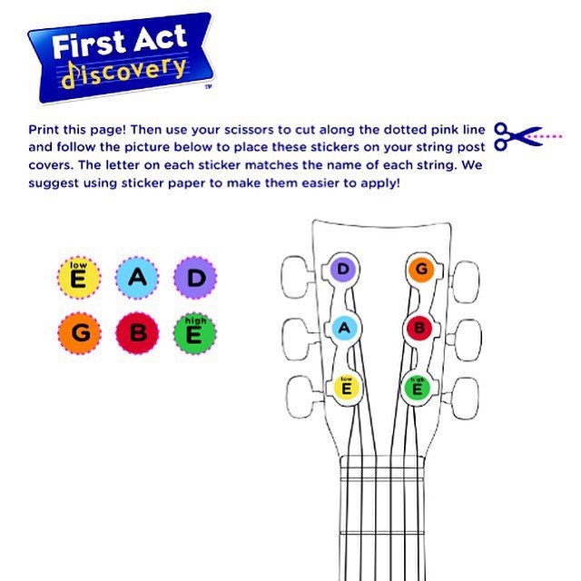 First Act — #Download these Printable #Chord Cards + String...