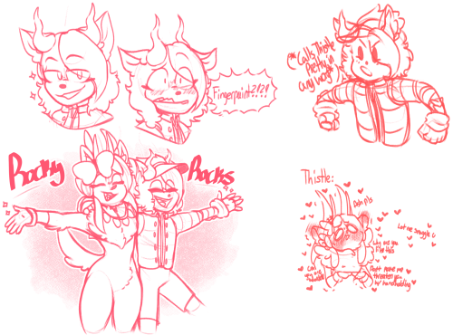 DOODLES I DID BEFORE THE THINGY OF ASH-These two are so cute and it makes me cRYAsh belongs to xeo_m