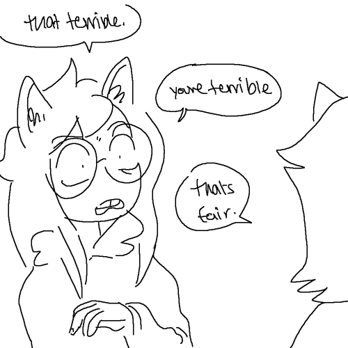 i had an ask asking about a jadedave/karezi double date but i only drew terezi and