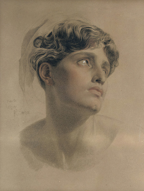 mysteriousartcentury:Drawings by Anthony Frederick Augustus Sandys (1829-1904).