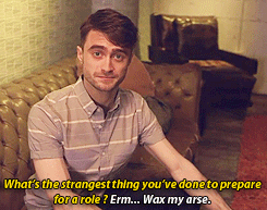 potterbird:“I’m just gonna ask you 73 questions in an unreasonably short amount of time.”