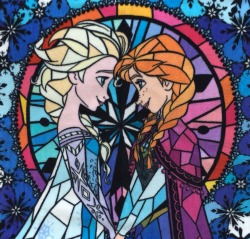 constable-frozen:  Frozen stained glass hand