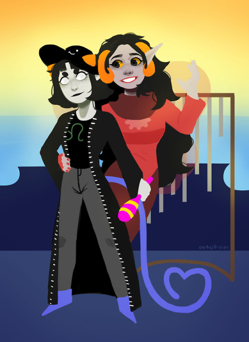 artofvin: Surprise! @ilovearadia I was your backup for @homestuckvalentine! &lt;3 Pirate ship cu