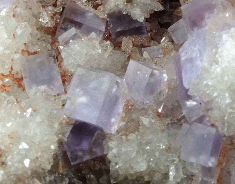vugnasmineralblog:    Fluorite on Quartz with BariteCaravia-Berbes District, Asturias,