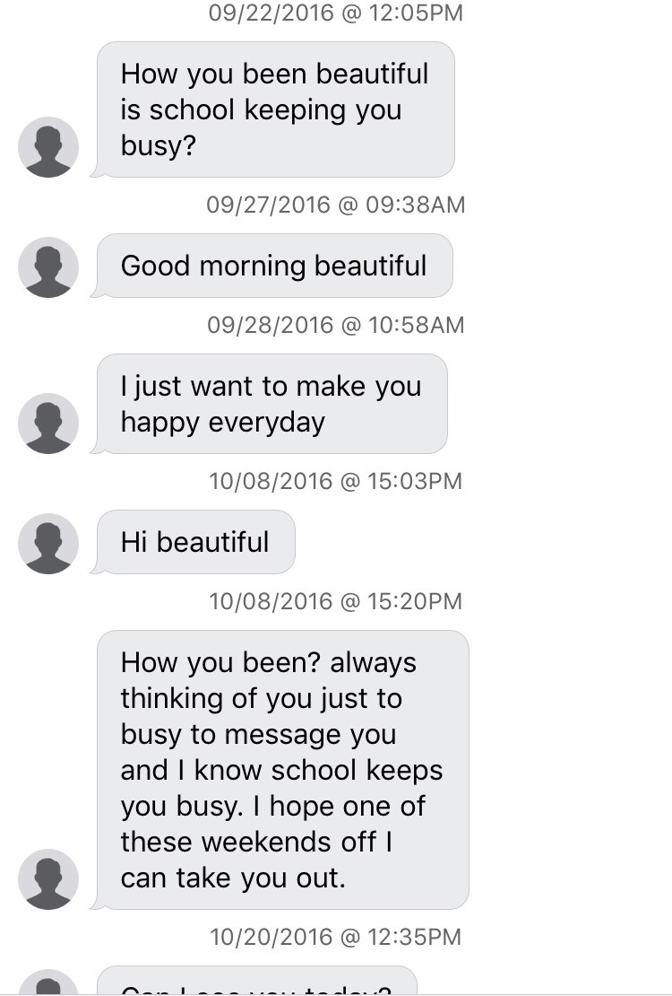 There were actually more before this, but I deleted the chat.  Take a fucking hint,