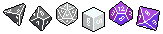lgbtqaesthetic:  dungeonfemme:  I made some tiny pixel polyhedral die pride banners