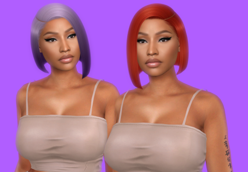 alexo-sims: Ashanti hair2 versions45 colorsCompatible with HQ ModCustom thumbnailDownload ( pat