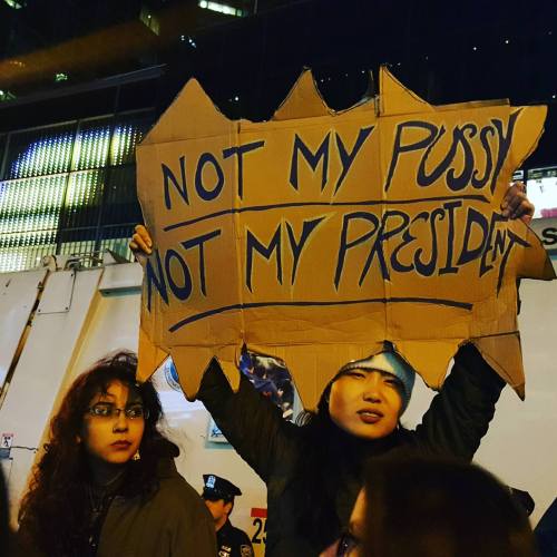 ygrittebardots: A small set of photos from last night in NYC. Being a part of this, marching with cl