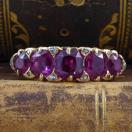 allaboutrings: Victorian Ruby and Diamond Ring