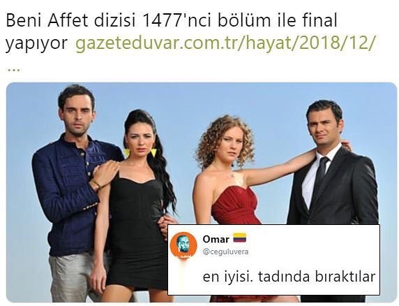 Beni Affet dizisi 1477'nci...