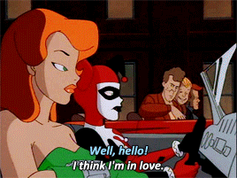 kane52630:Harley and IvyBatman: The Animated Series  Peep how Ivy just calmly leans