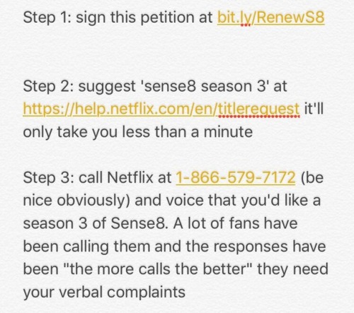 commongayboy: #RenewSense8 Step 1: sign this petition bit.ly/RenewS8 Step 2: suggest sense8 