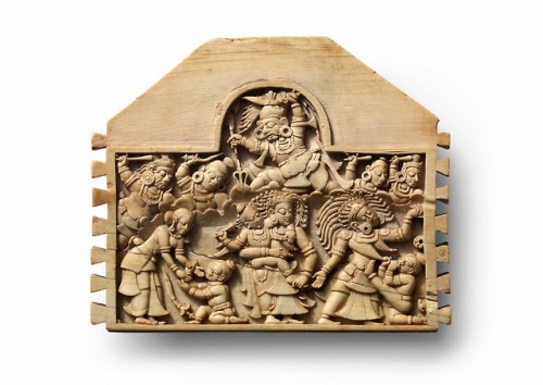 Krishna killing Putana, relief from, south India, Vijayanagar Empire