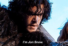 ohbellamy:  ultimate shipper challenge: [2/5] first meetingsStrike hard and true, Jon Snow. Or I’ll come back and haunt ya.