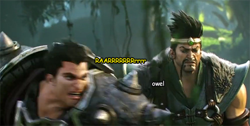 generaldarius:  // draven shrugs during this scene it amuses me so